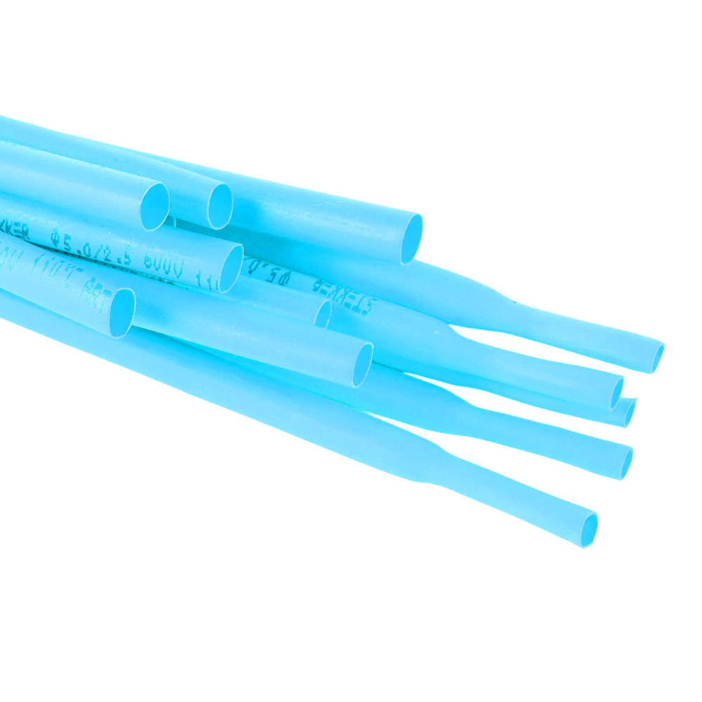 Термоусадочная трубка STEKKER 4,0/2,0 мм, длина 100 см., усадка 2:1, синий HST-420-100BL