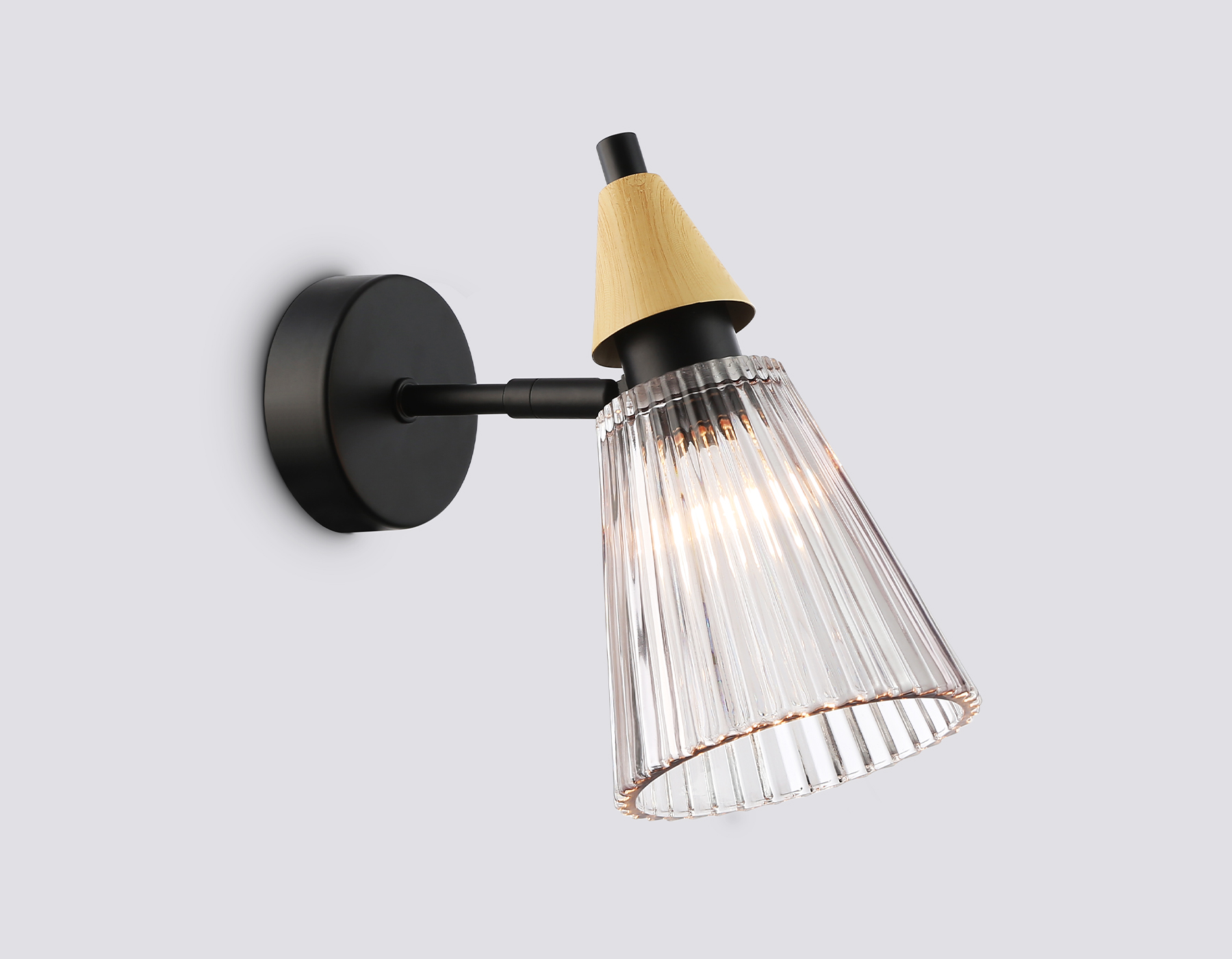 LH58118 BK/LW/SM черный/светлое дерево/дымчатый E14 max 40W 180*110*200 LH58118 BK/LW/SM черный/светлое дерево/дымчатый E14 max 40W 180*110*200