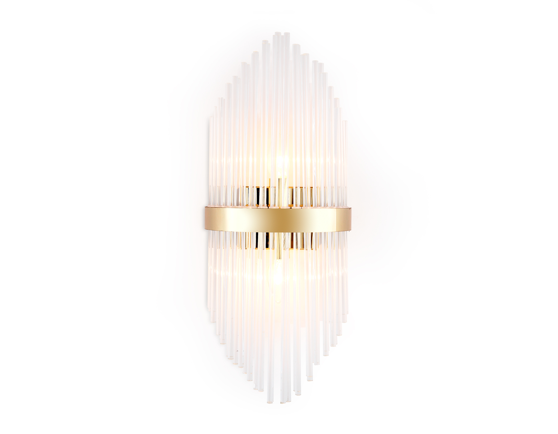 Настенный светильник с хрусталем Ambrella TR5372/2 GD/CL золото/прозрачный G9/2 max 40W 500*200*100