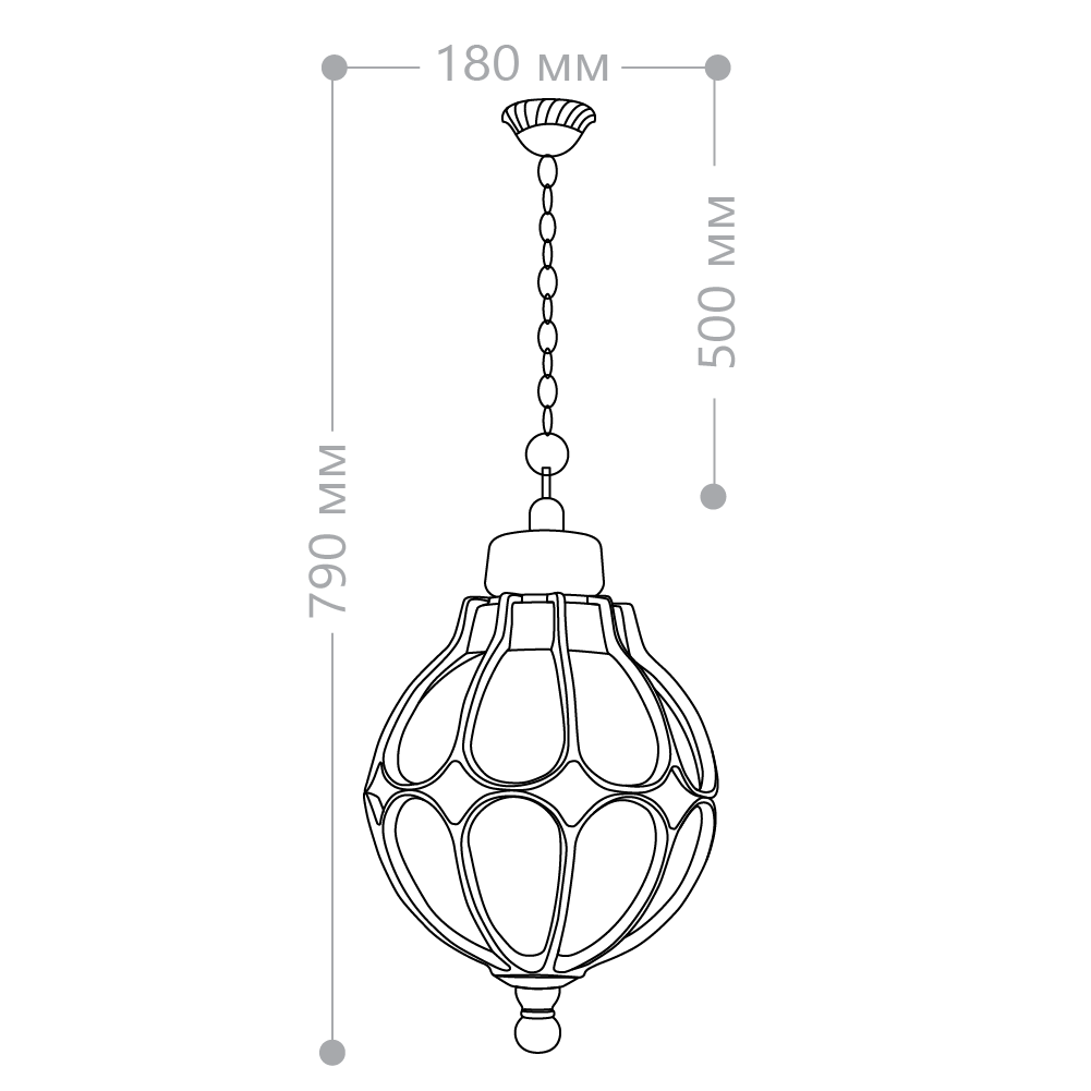 Светильник садово-парковый Feron PL3705  круглый на цепочке 60W 230V E27, черное золото Светильник садово-парковый Feron PL3705  круглый на цепочке 60W 230V E27, черное золото