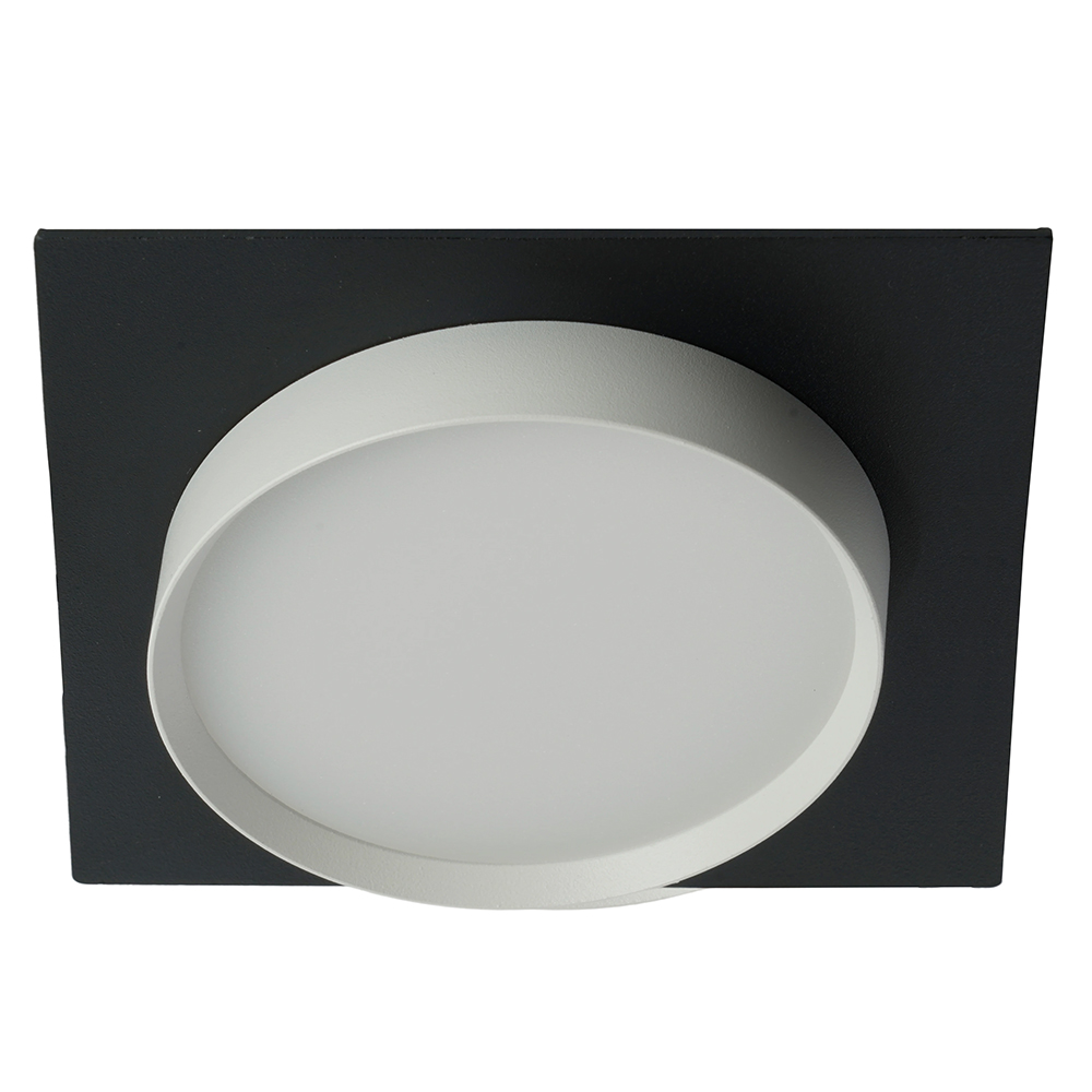 Светильник встраиваемый Feron DL506 потолочный GX53 черный + белый квадрат