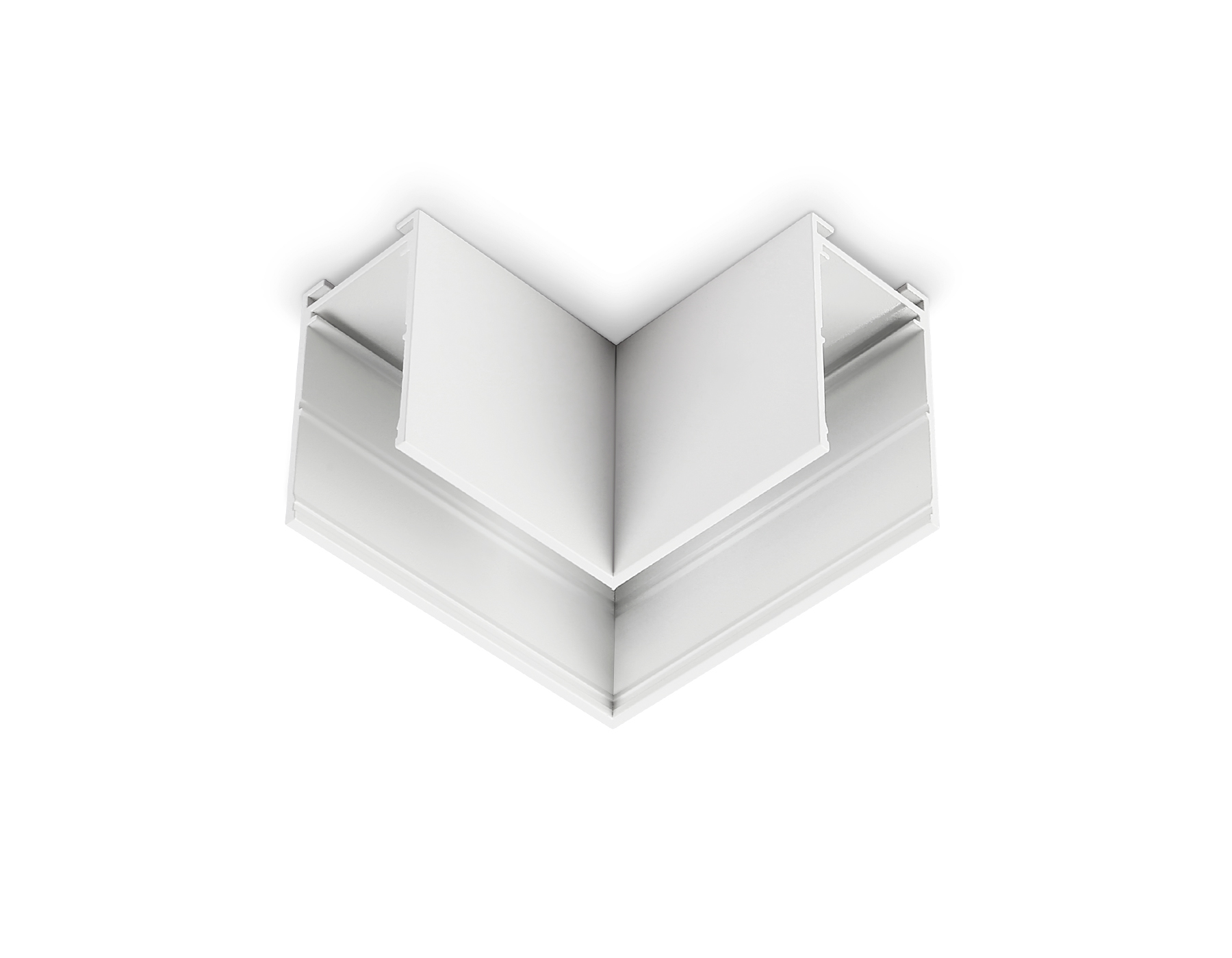 GL1031 WH белый коннектор угловой для накладного шинопровода Magnetic 220V 80*80*52