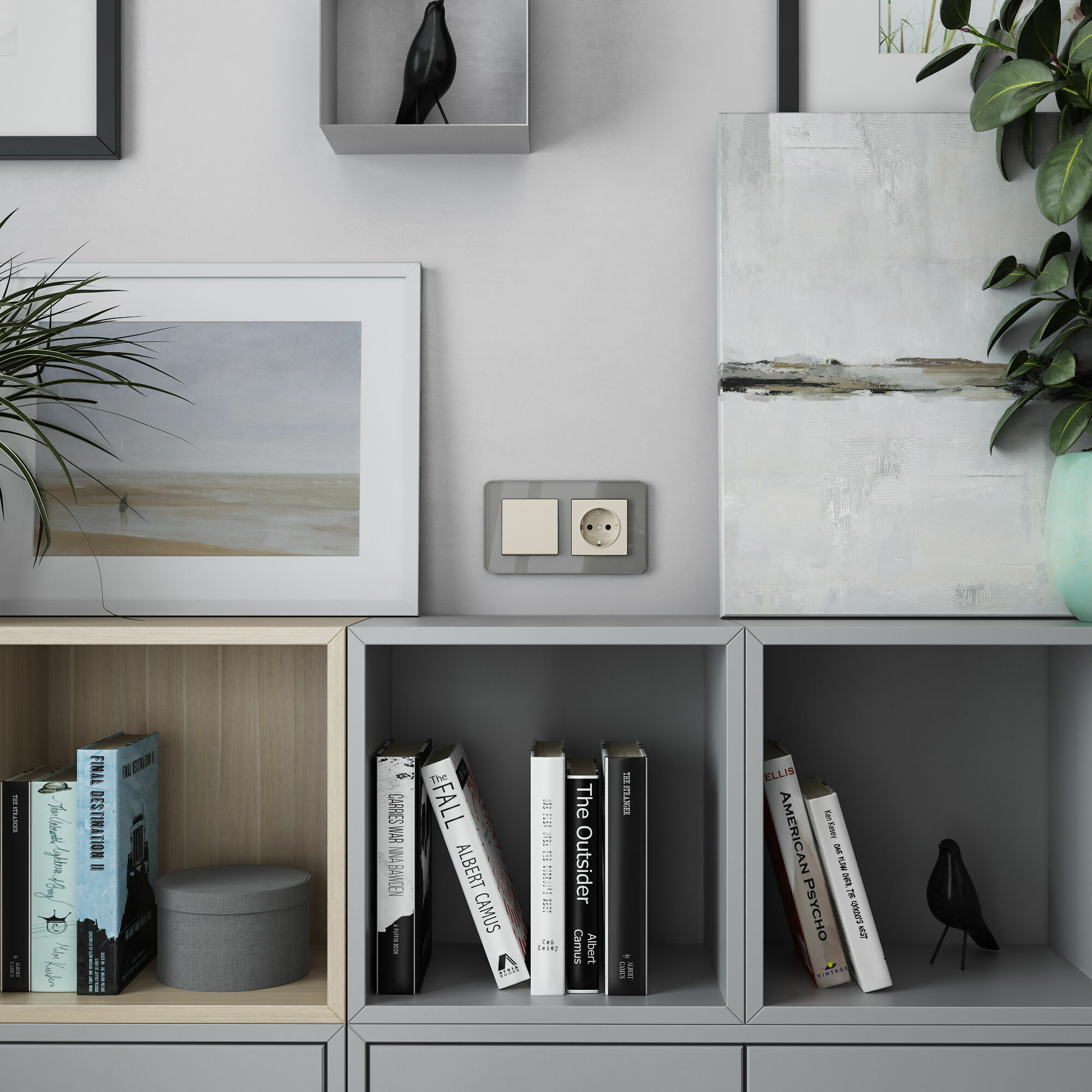 Розетка с заземлением Werkel (айвори матовый) W1171062