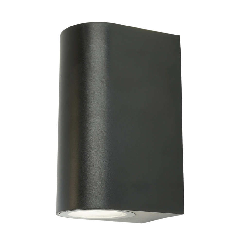 Светильник садово-парковый Feron.ONE DH015-P, на стену, 2*GU10 220-240V, черный пластик