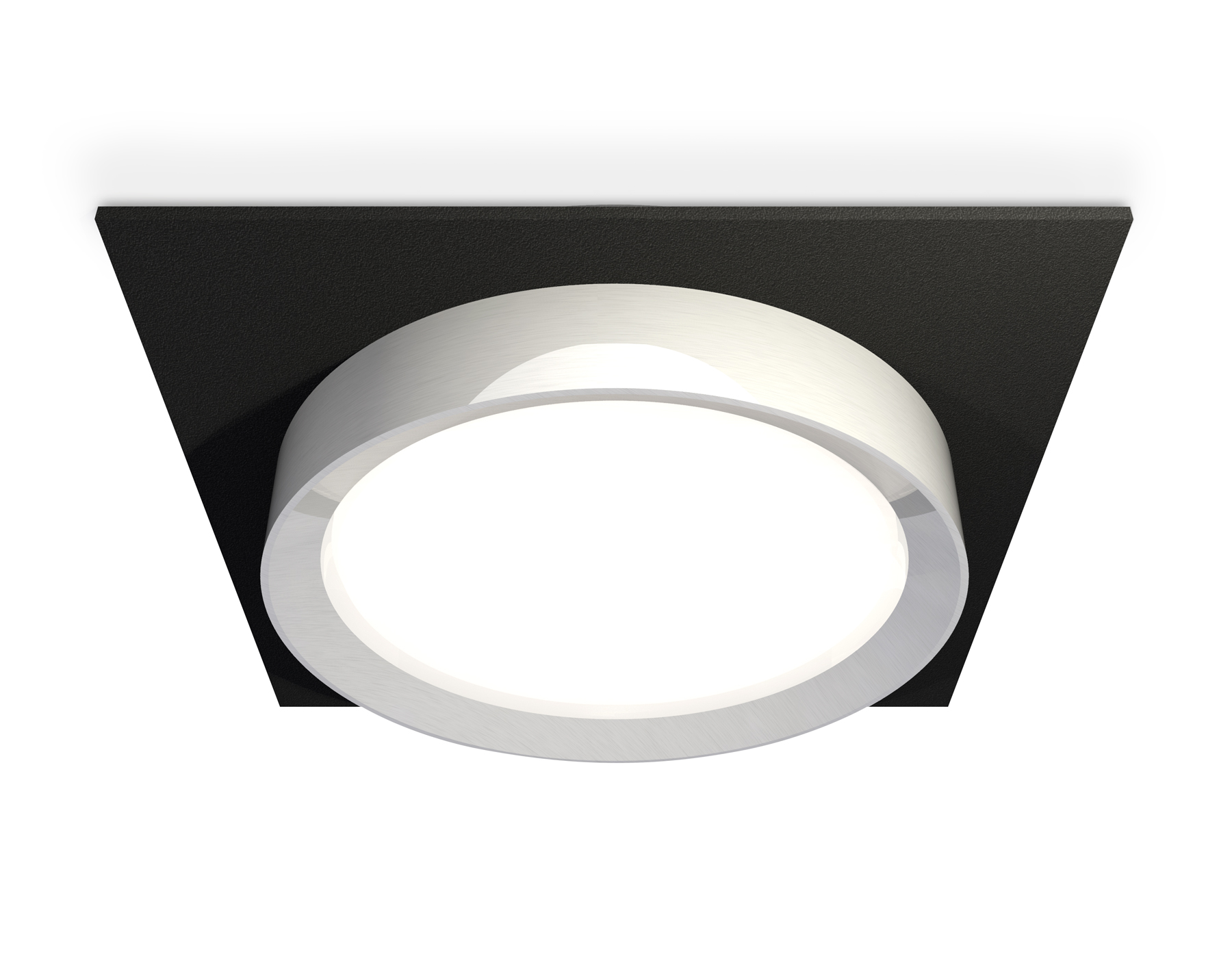 Встраиваемый светильник XC8062003 SBK/PSL черный песок/серебро полированное GX53 (C8062, N8118)