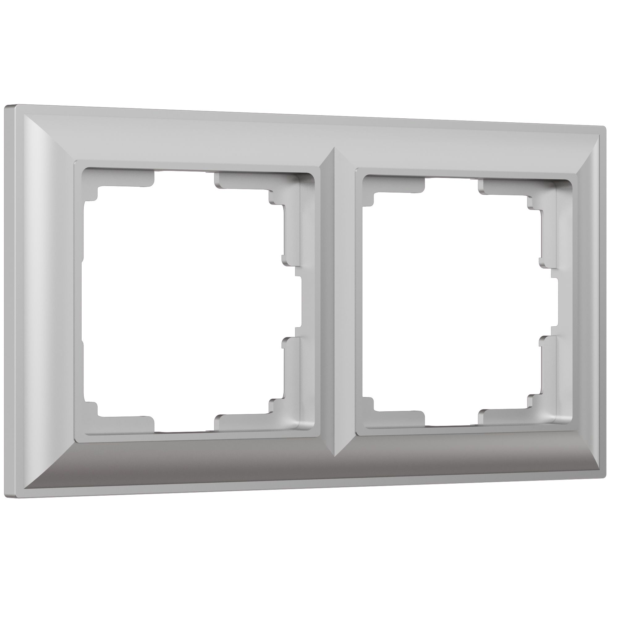 Рамка WERKEL Fiore на 2 поста (серебрянный) WL14-Frame-02 / W0022206 / a038846