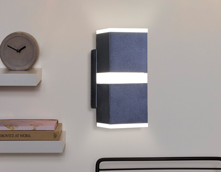 Настенный светодиодный светильник с акрилом Ambrella FW190 ВВ/S SВВ синий космос/песок LED 4200K 12W 140*60*80