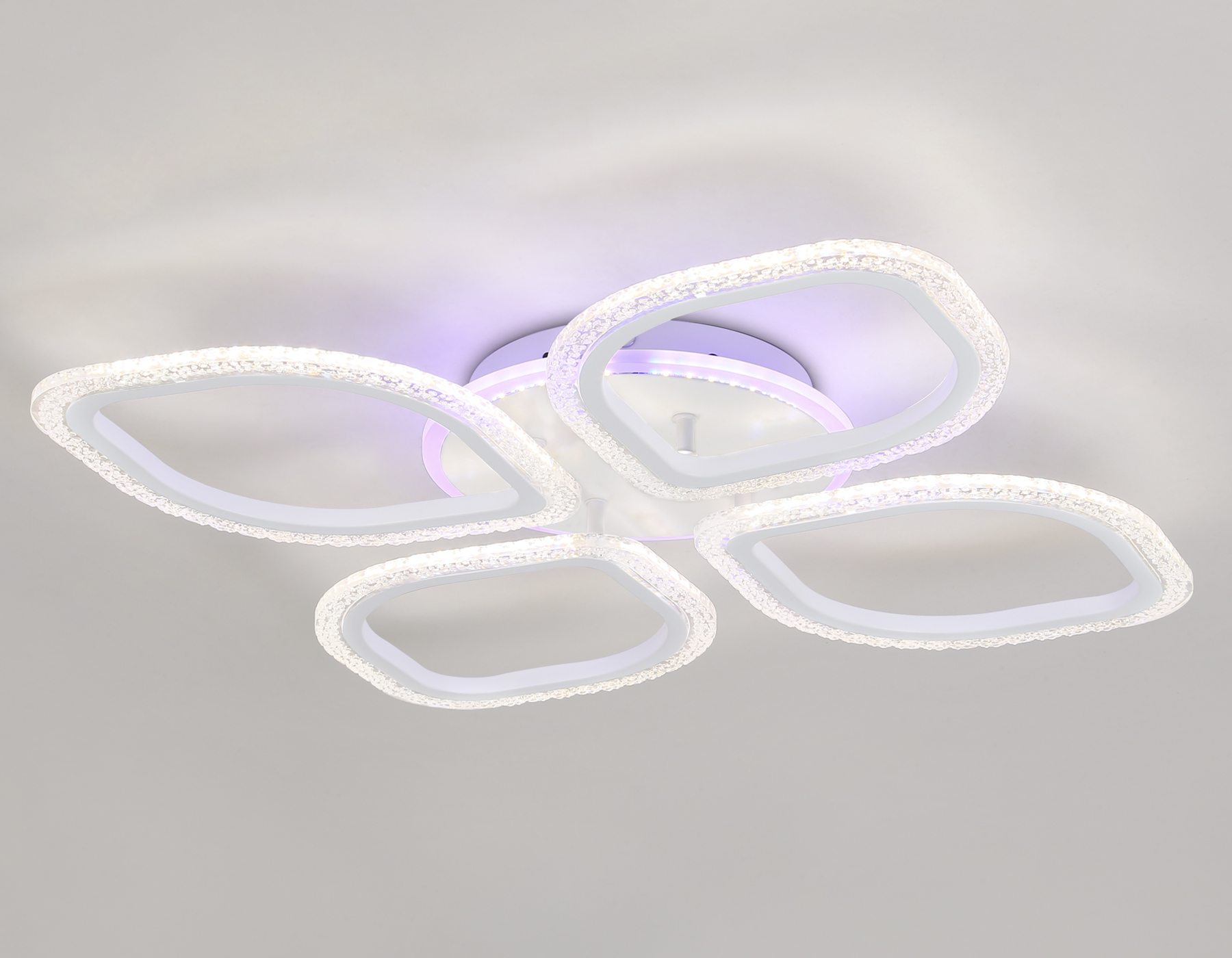 Потолочный LED светильник FA4501/4 WH белый 75W 3000K+BL/4200K+PU/3000K+6400K 500*500*75 (ПДУ ИК)