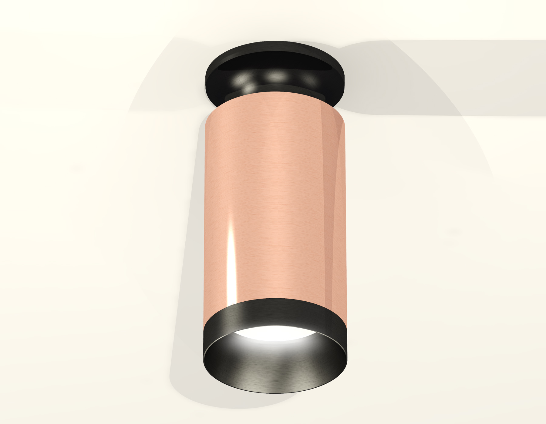 Накладной светильник XS6326100 PPG/PBK золото розовое полированное/черный полированный MR16 GU5.3 (N6902, C6326, N6131)