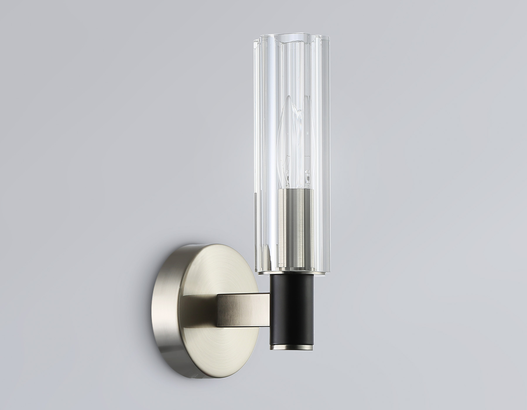 LH55507 SN/BK/CL сатин никель/черный/прозрачный E14 max 40W 120*100*250