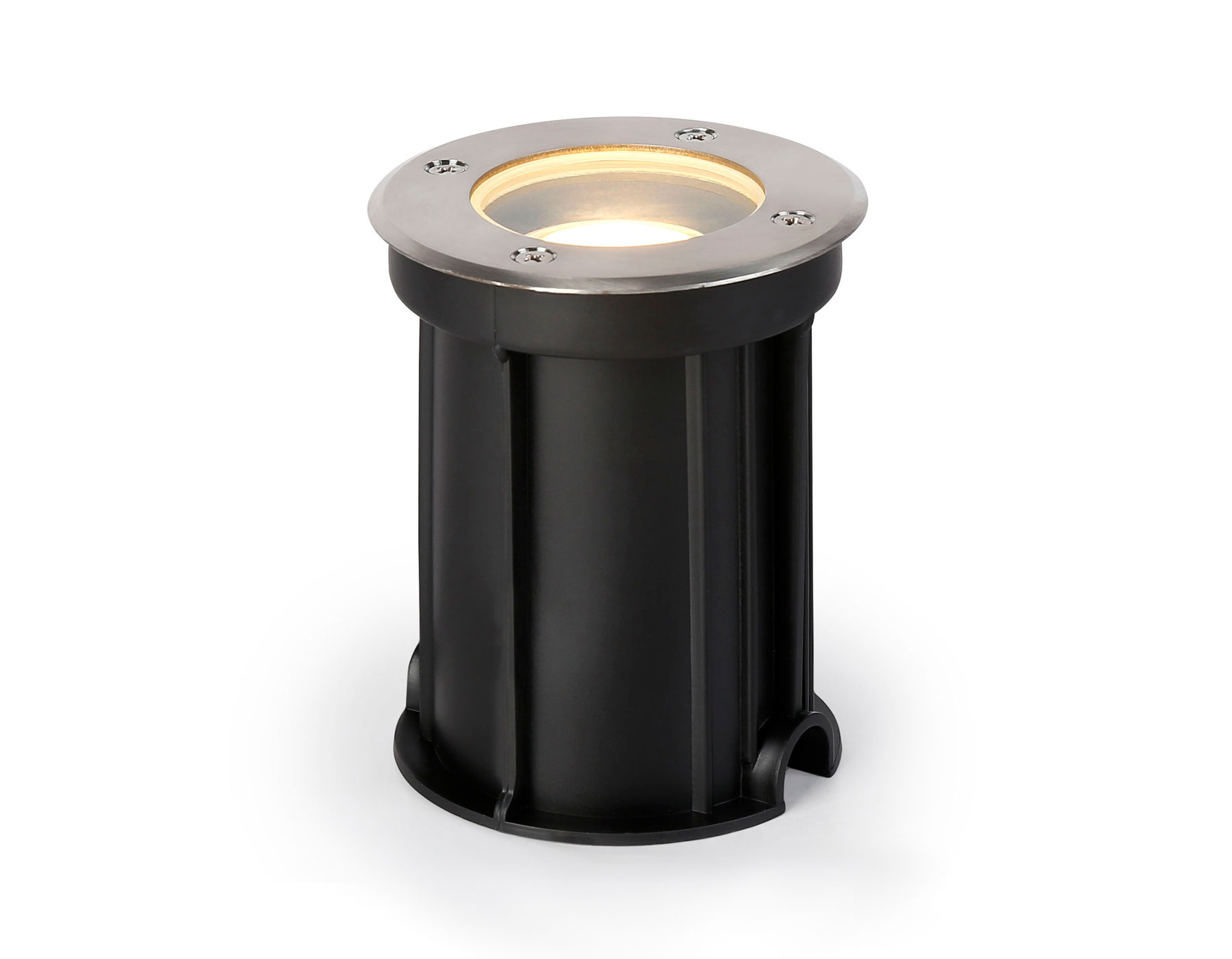 Уличный светильник в грунт ST6511 BK черный IP67 GU10 max 35W D108*135