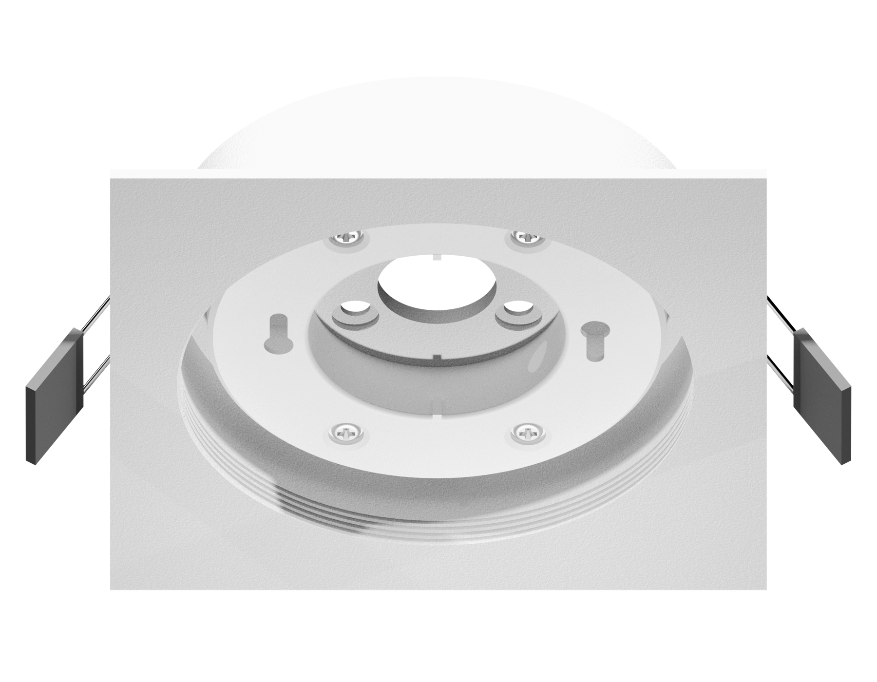 Корпус светильника встраиваемый Ambrella C8061 SWH белый песок 110*110*H40mm Out2mm GX53