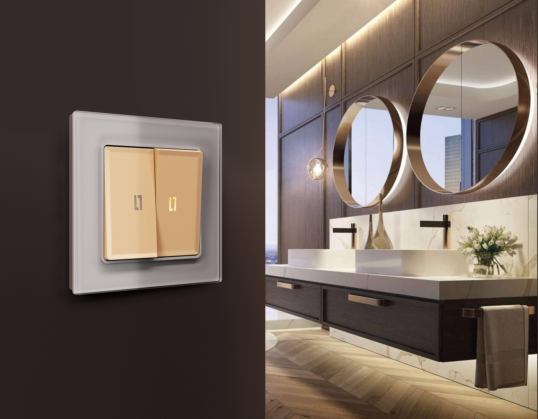 AF330504 Рамка ALFA Platos (Сталь Стекло органическое) 4-ая