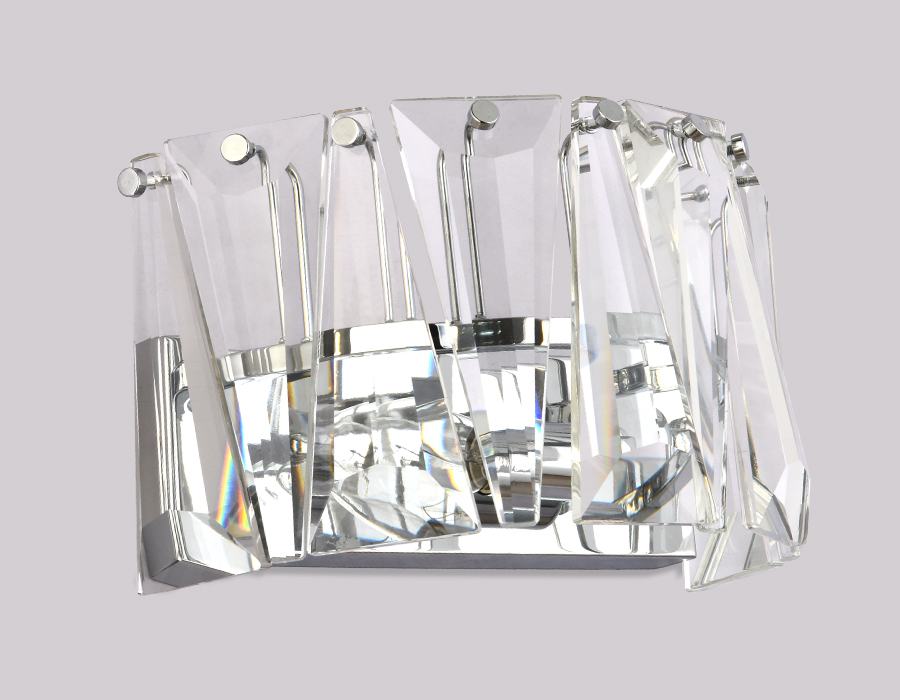 Настенный светильник Ambrella с хрусталем TR5175 хром/прозрачный E14 max 40W 275*165*155