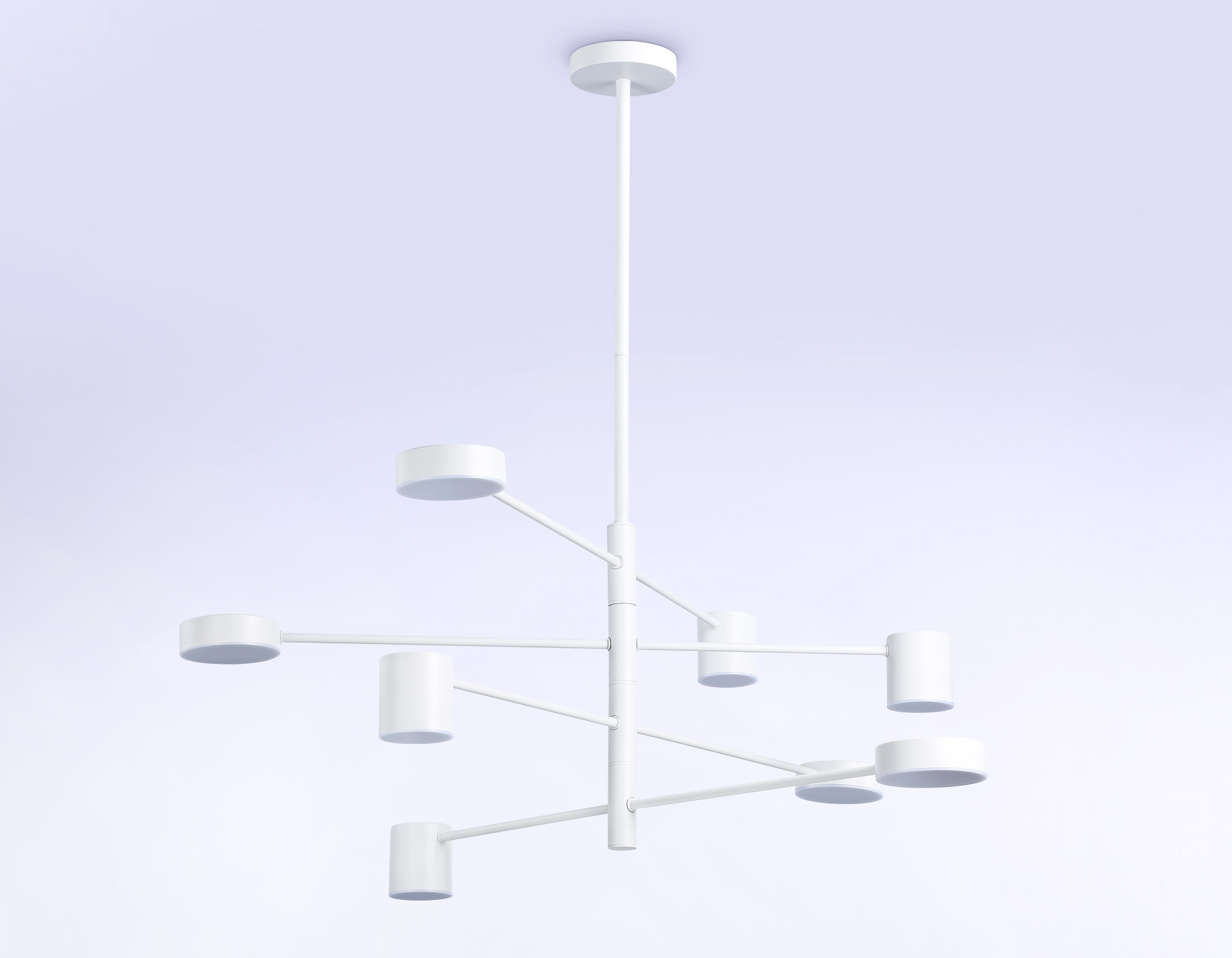 Подвесной светильник Ambrella FL51688/8 WH белый 3000K/4200K/6400K 48W D900*1000 (Без ПДУ) Подвесной светильник Ambrella FL51688/8 WH белый 3000K/4200K/6400K 48W D900*1000 (Без ПДУ)