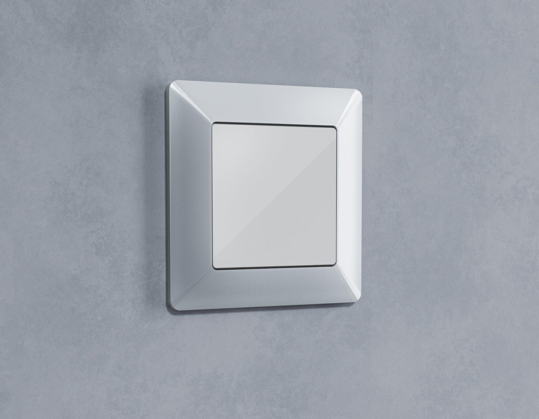 AF110401 Рамка ALFA Line (Серебро глянец) 1-ая