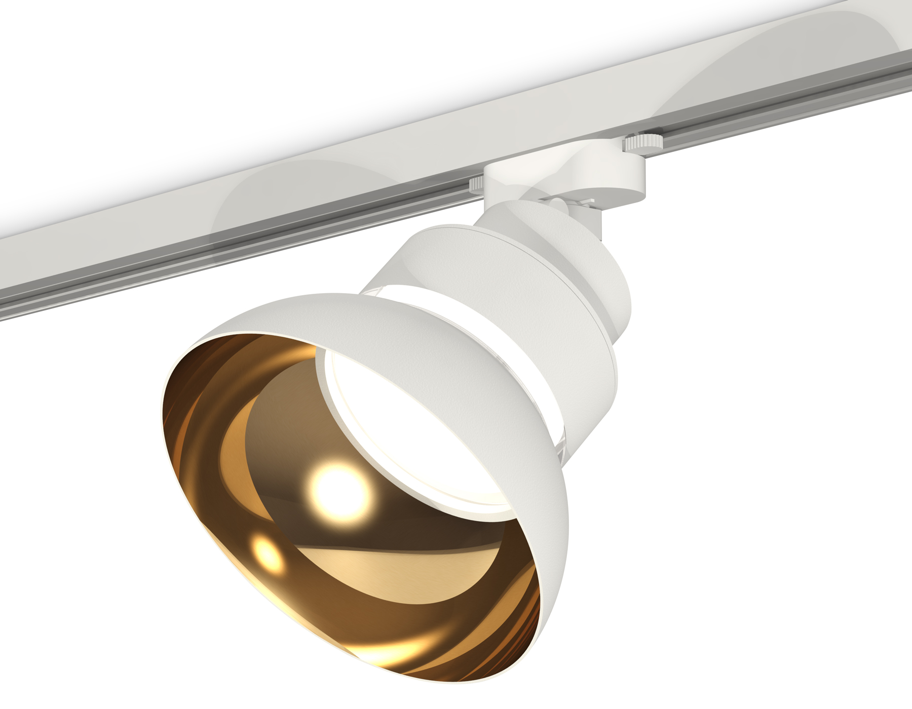 Трековый светильник Ambrella XT8101201SWH/PYG/CL белый песок/золото желтое полированное/прозрачный GX53