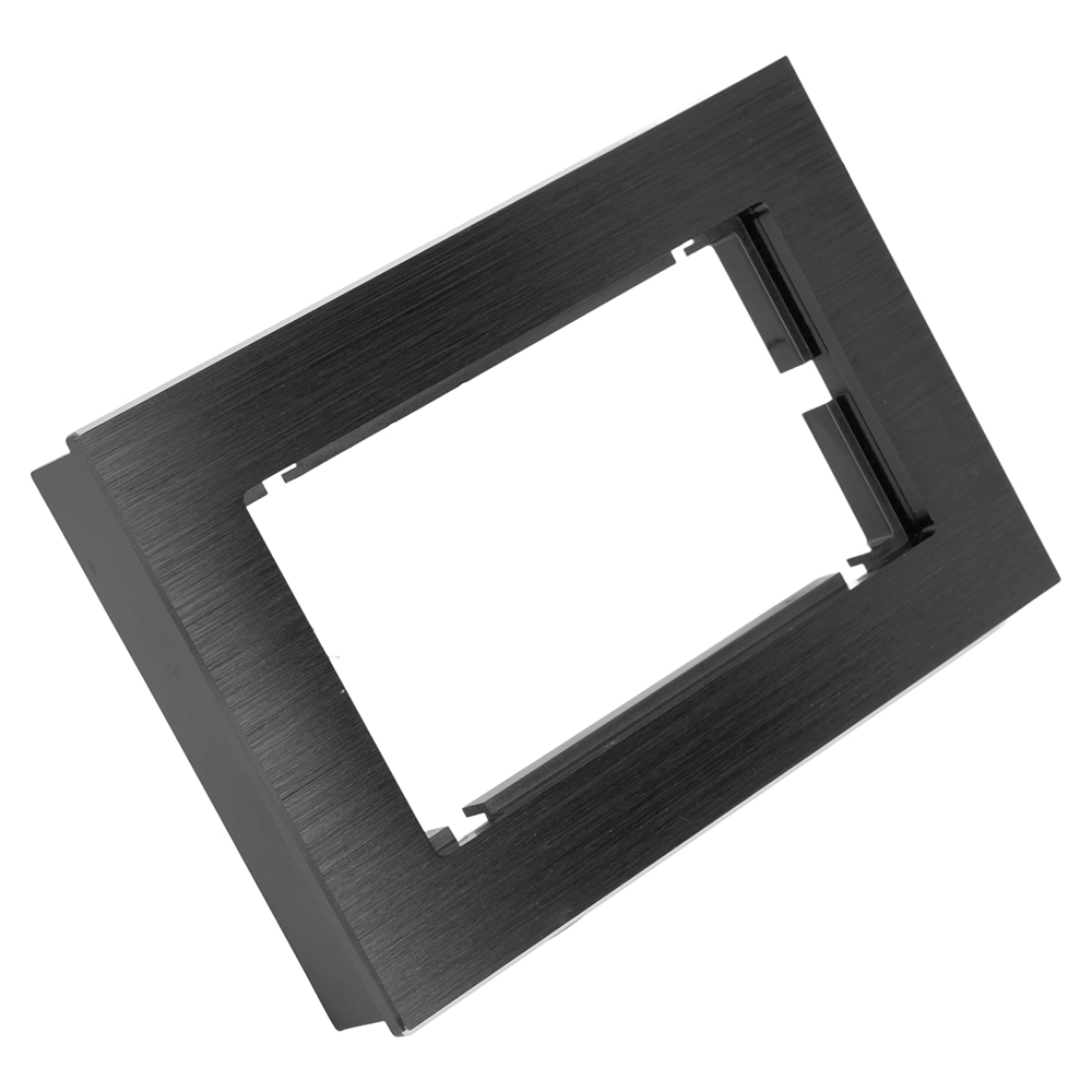 Рамка  2-местная (без перемычки), металл, STEKKER, MFR00-7012-05, серия Катрин, черный