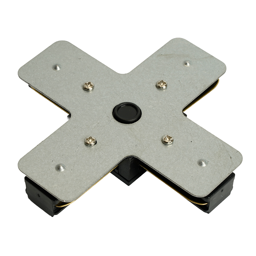 Коннектор Х-образный однофазный  для шинопровода , черный, LD1018