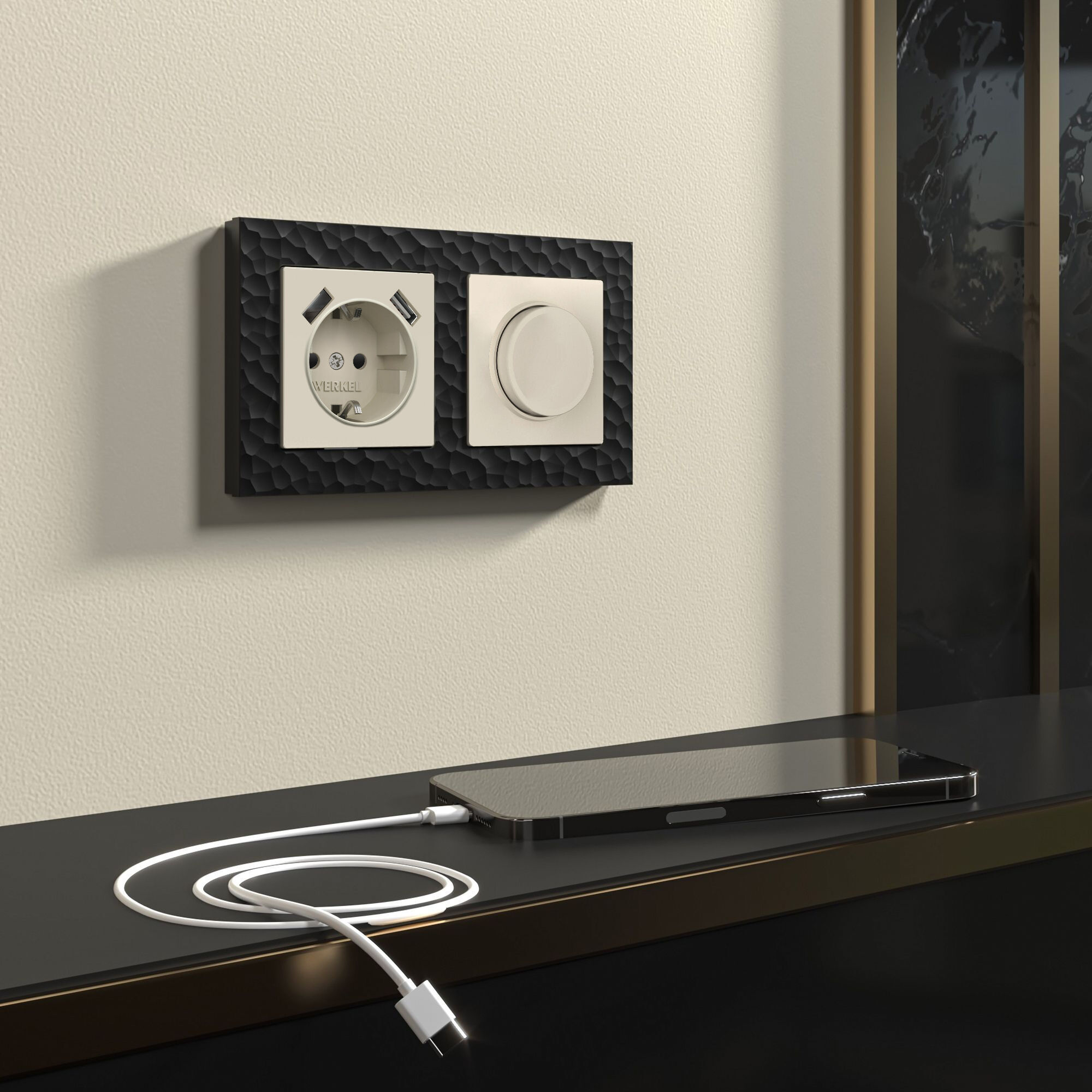 Диммер Werkel (айвори матовый) W1142062