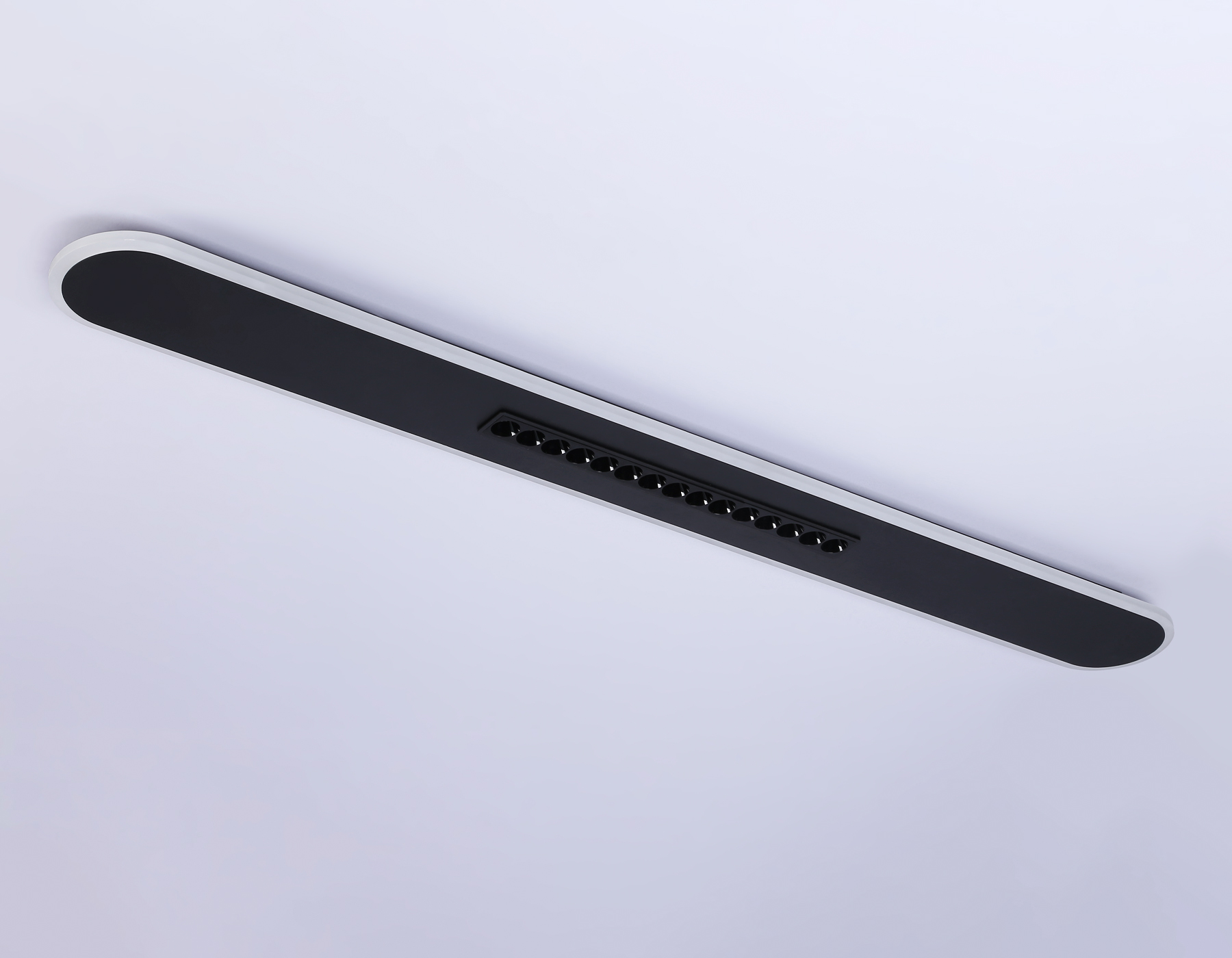 Потолочный светильник Ambrella FL51448 BK черный 70W 3000K-6400K+4200K 1200*125*40 (Без ПДУ)