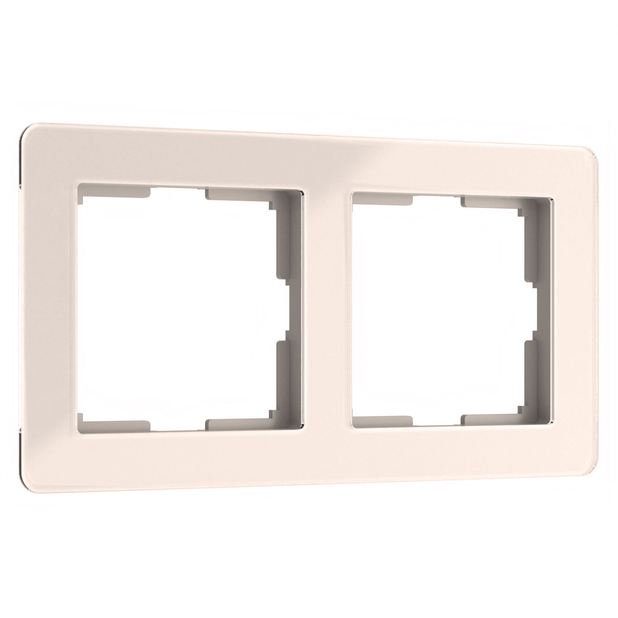Рамка на 2 поста Acrylic Werkel (айвори) W0022743