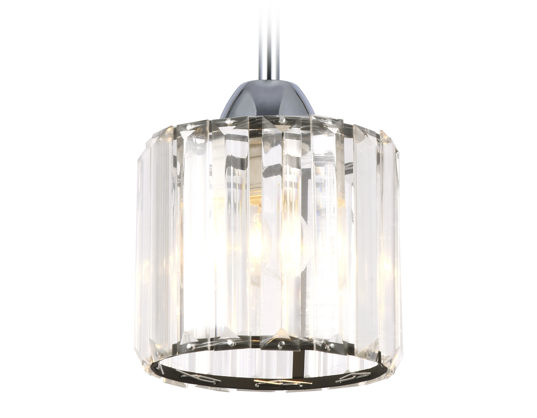 Подвесной светильник Ambrella с хрусталем TR5894  черный/прозрачный E14 max 40W D135*890