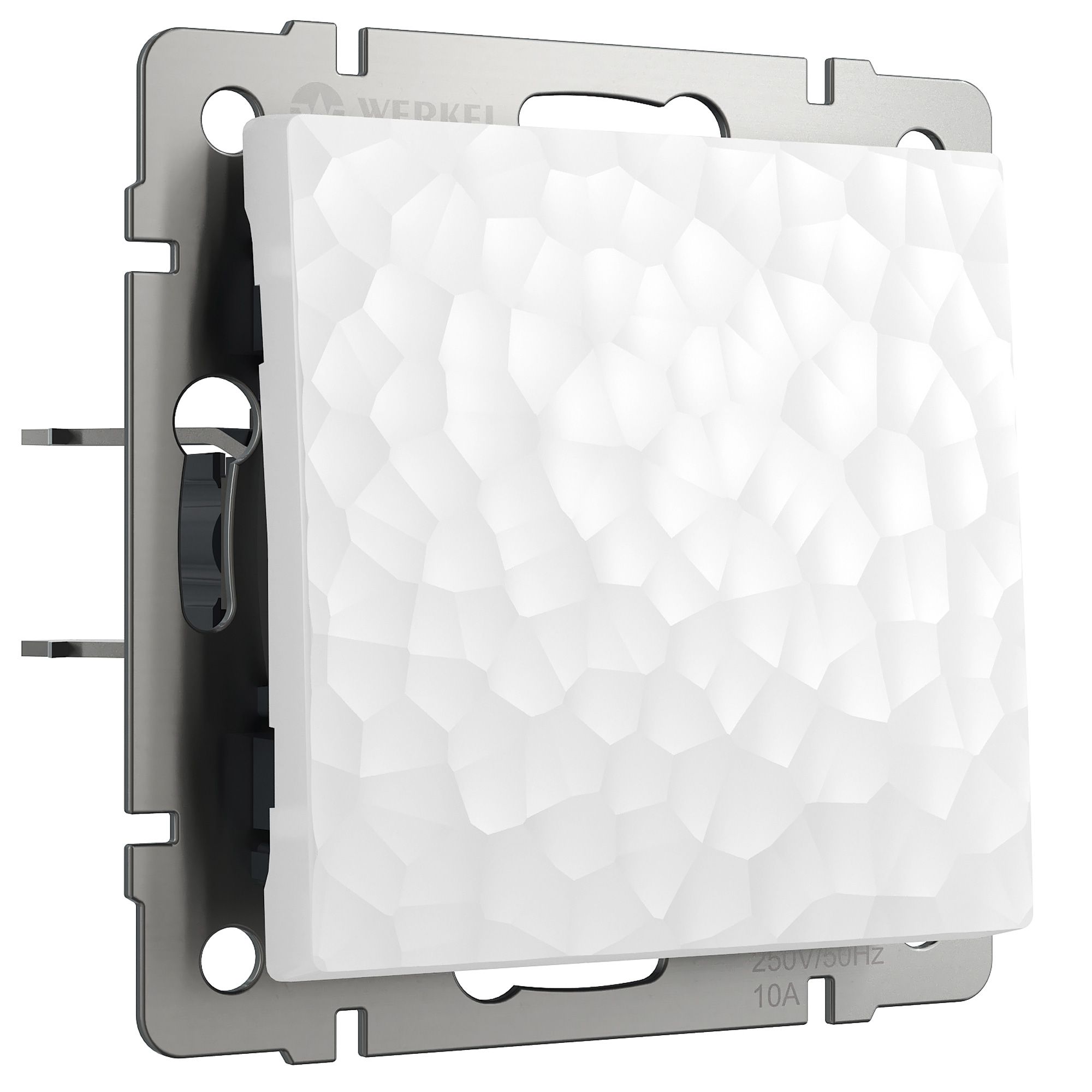 Выключатель одноклавишный проходной Werkel Hammer (белый) / W1212001 /