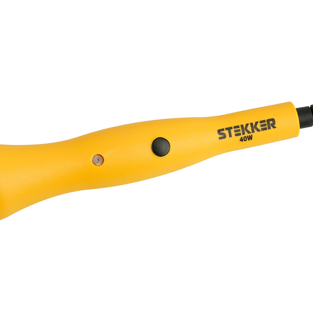 PLE201- 40 Паяльник 40W с кнопкой вкл., нихромовый нагреватель, долговечное жало, 230В