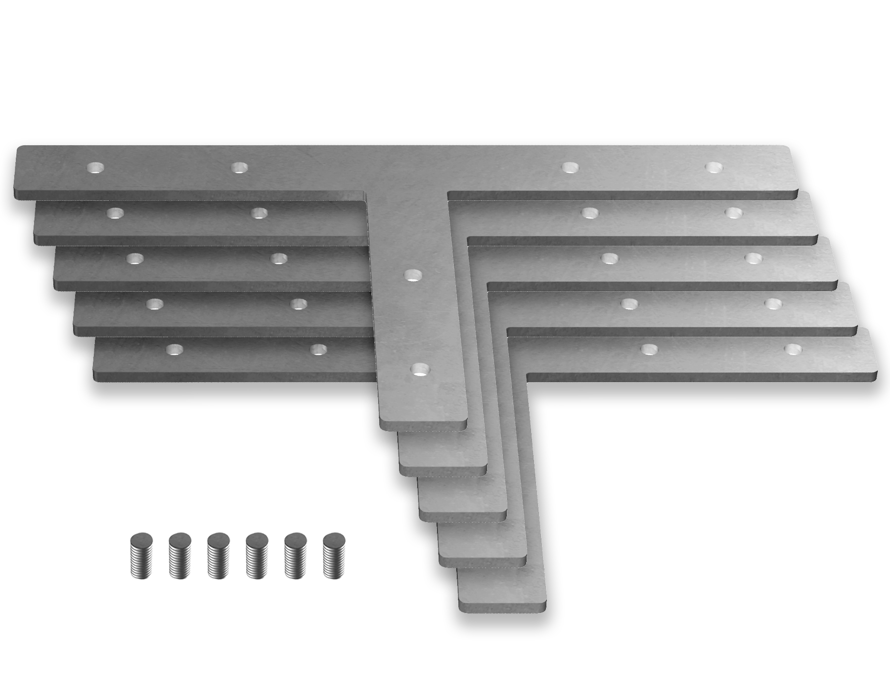 GP8055 SL серебро 100*55*1.55