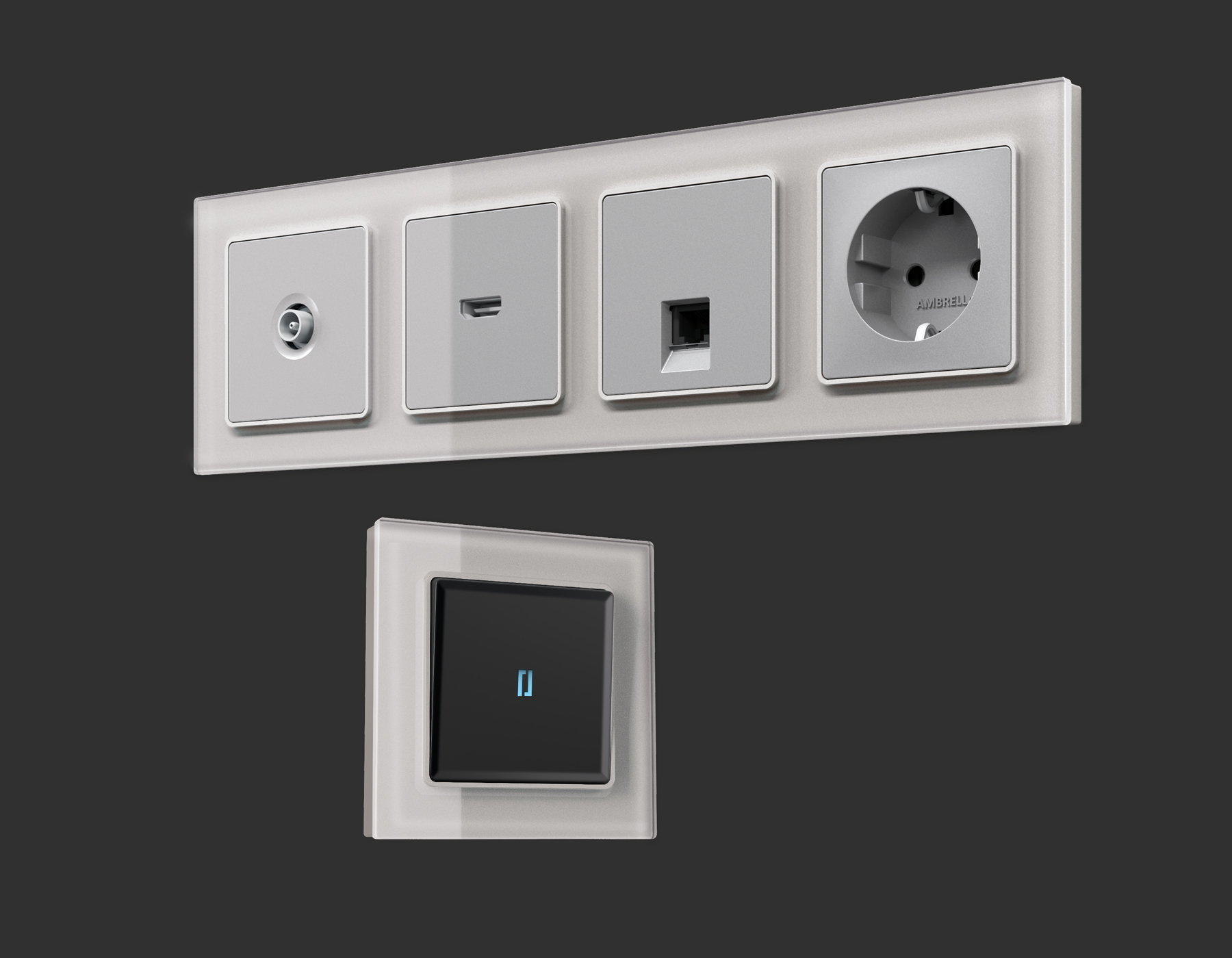 AF330403 Рамка ALFA Platos (Серебро Стекло органическое) 3-ая