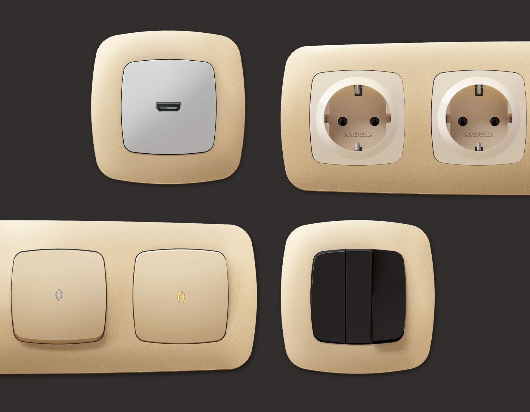 OF140601 Рамка OMEGA Ecta (Шампань) 1-ая