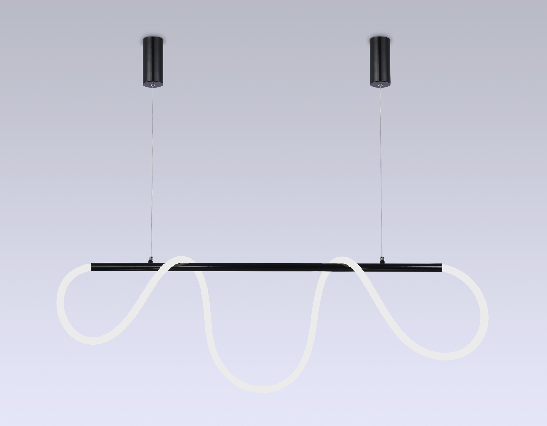 Подвесной светильник Ambrella FL10533 DCH черный хром 3000K/4200K/6400K 53W 1000*24*1200 (ПДУ РАДИО 2.4G)