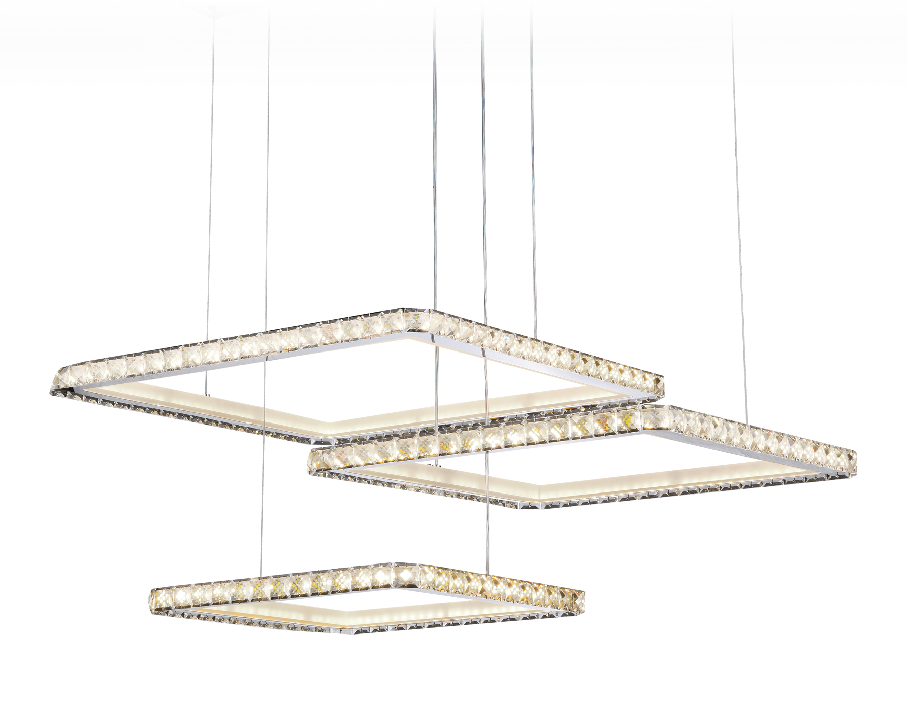 Подвесной LED светильник FA1759/3 CH хром 180W 3000K+6400K/3000K/6400K/4200K+4200K 680*460*740 (ПДУ РАДИО 2.4G)