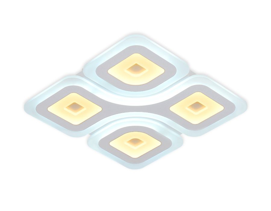 Светильник Ambrella FA801 WH 140W 500*500*50 (ПДУ РАДИО 2.4)