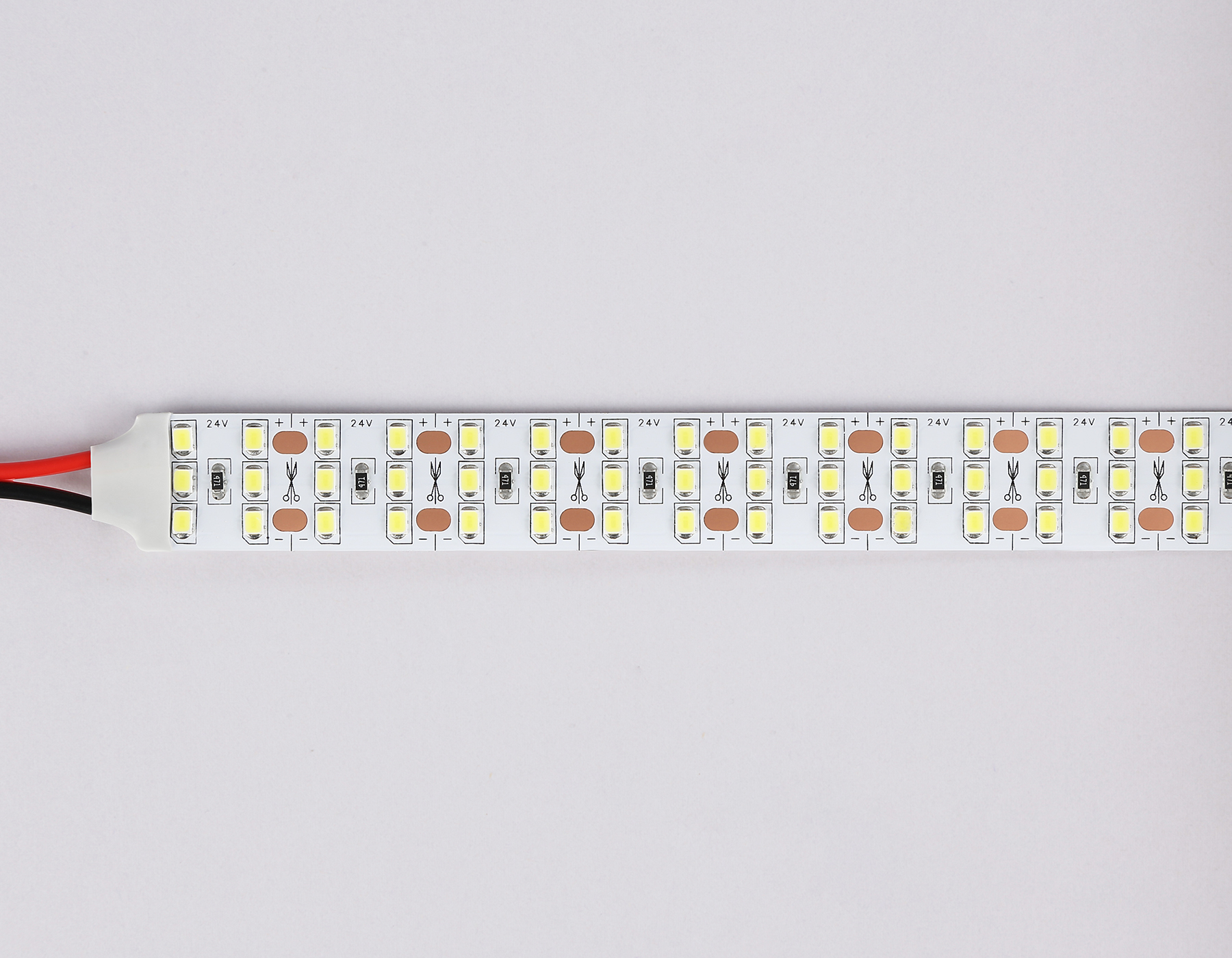 GS3903 2835 324Led/ 26W m/ 24V IP20 6500K/ 5000*18*1.2mm (2 конт.)