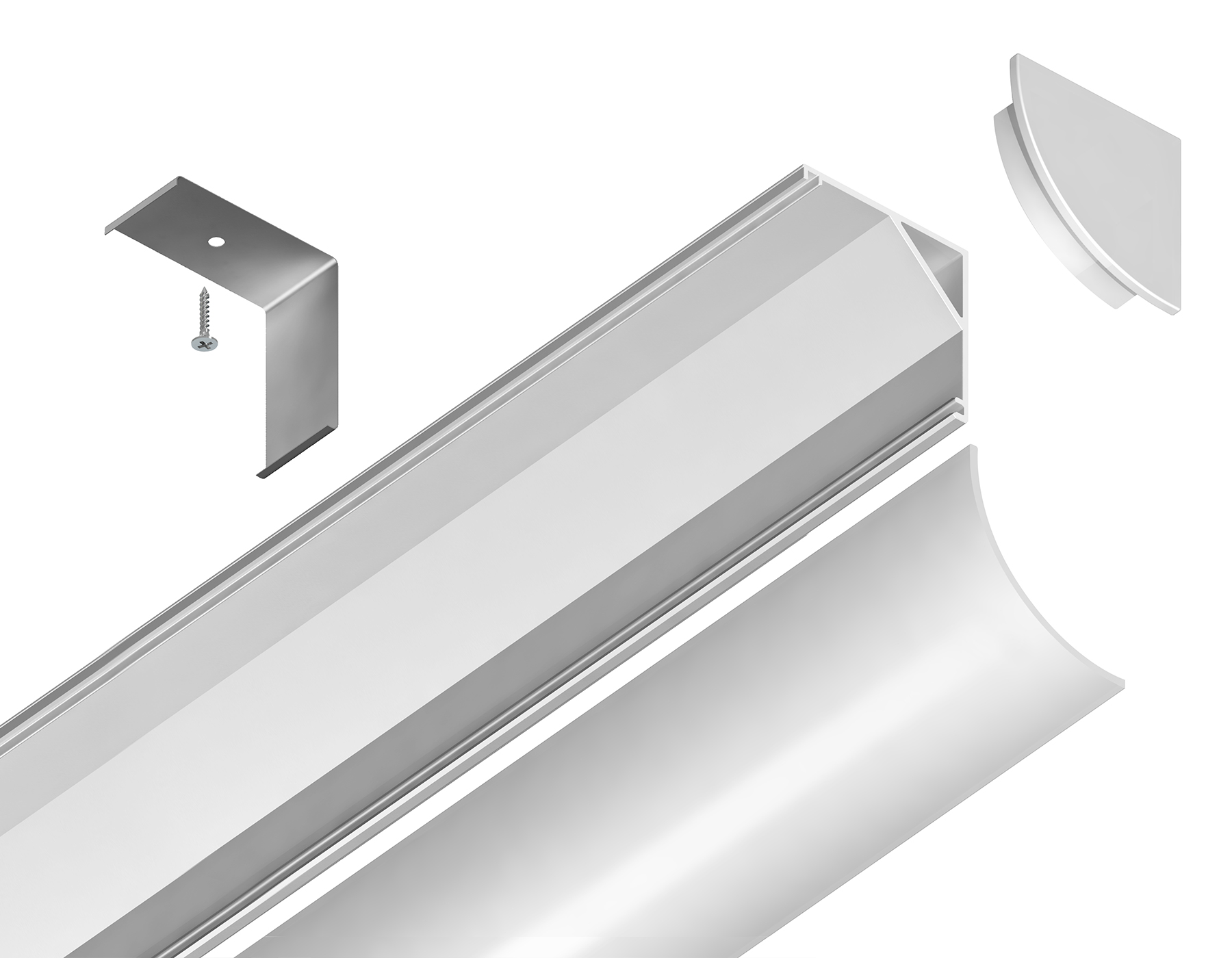 GP2100WH белый 2000*15.7*15.7