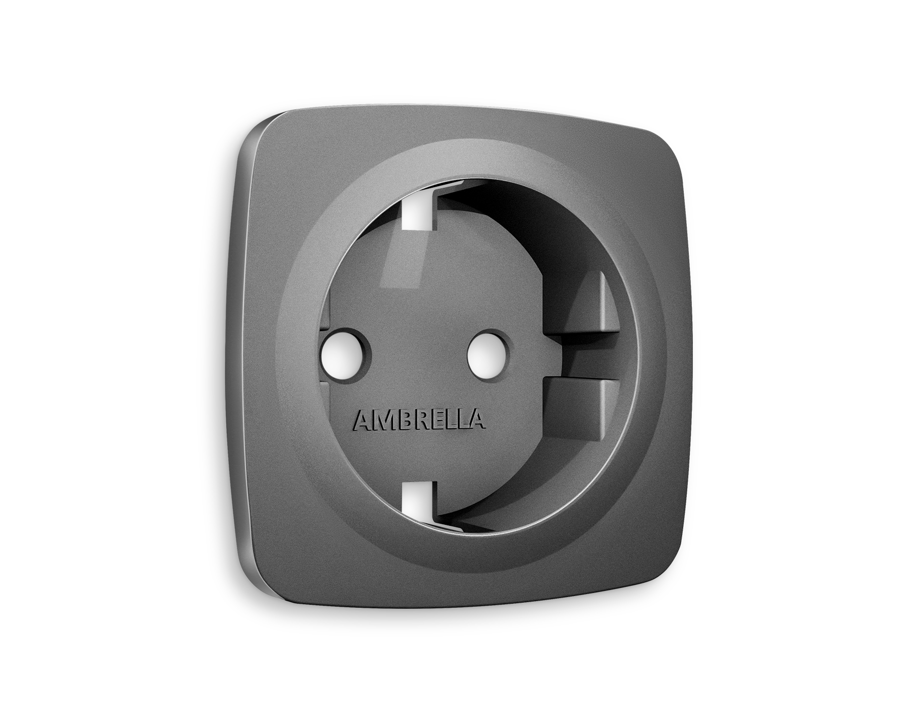 OP6560 Лицевая панель OMEGA (Антрацит серый) для электрической розетки с/з QUANT