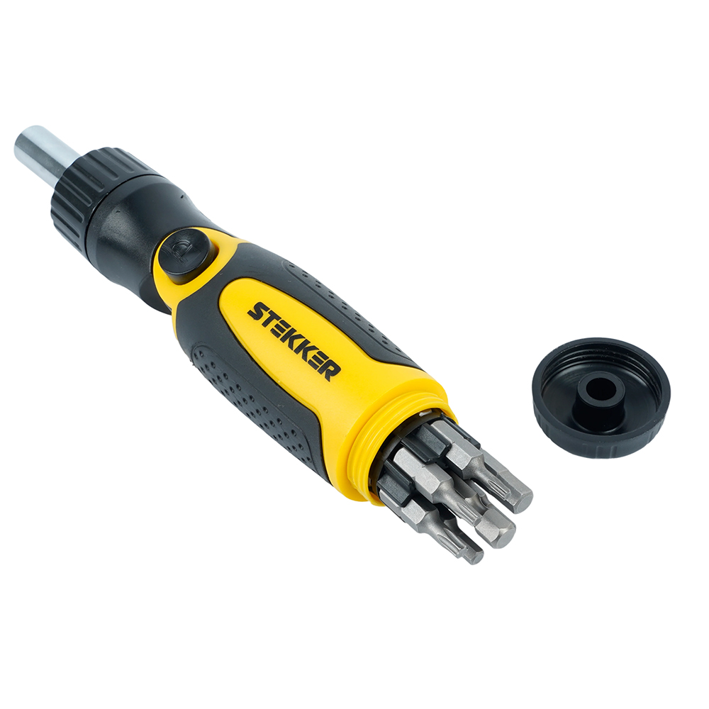 STLS004 Отвертка реверсивная с битами, 14 предметов