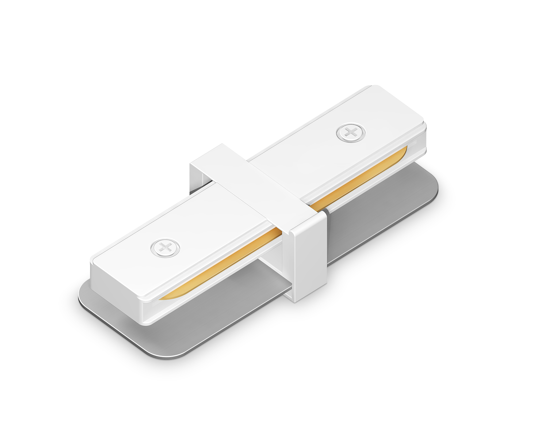 GL7159 WH белый коннектор прямой для однофазного шинопровода Standard 220V 79*35*20