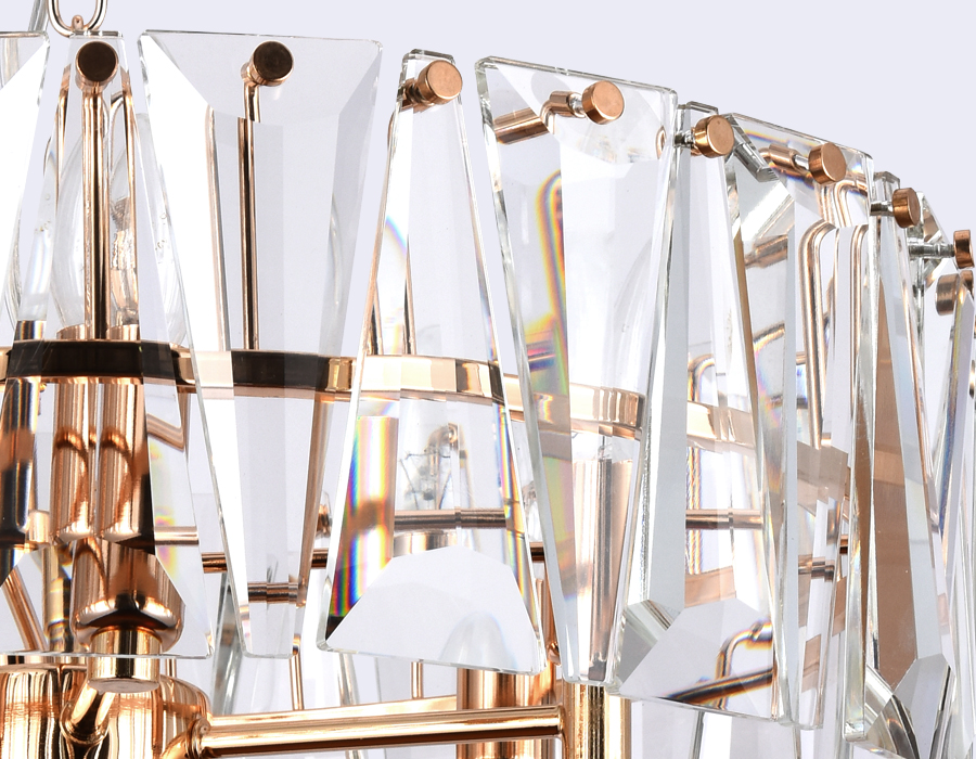 Подвесная люстра с хрусталем Ambrella TR5172  золото/прозрачный E14/6 max 40W D520*515