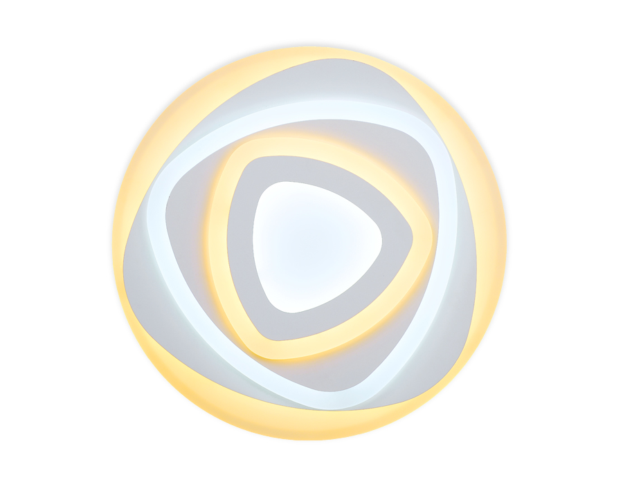 Светильник Ambrella FA804 WH 140W 500*500*60 (ПДУ РАДИО 2.4)