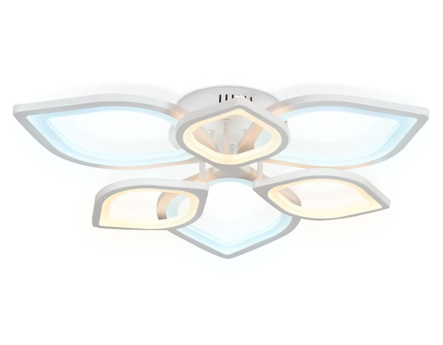 Потолочный светодиодный светильник Ambrella FA445/6 WH белый 87W 3000K/6400K 710*710*120 (Без ПДУ)