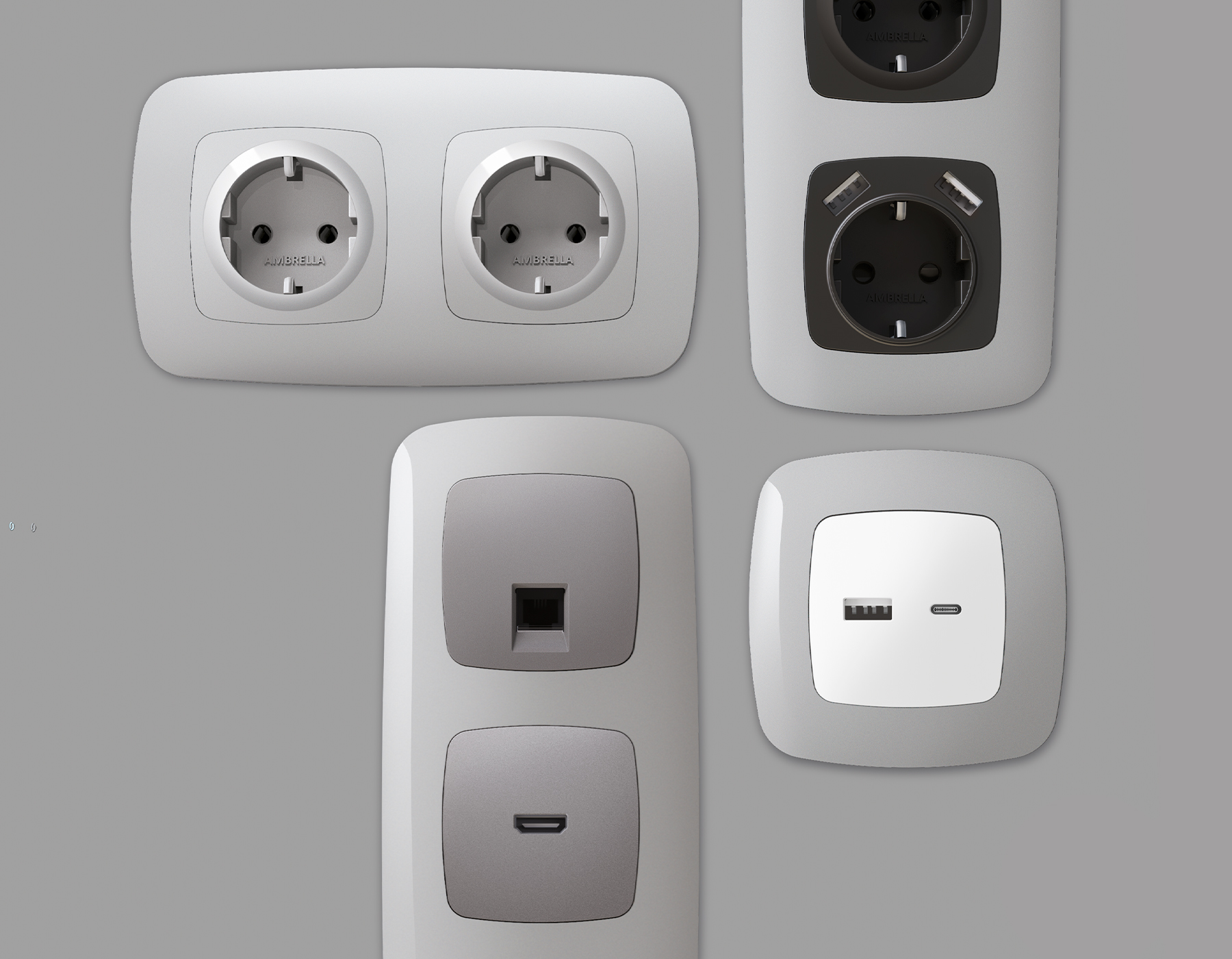 OF140401 Рамка OMEGA Ecta (Серебро глянец) 1-ая