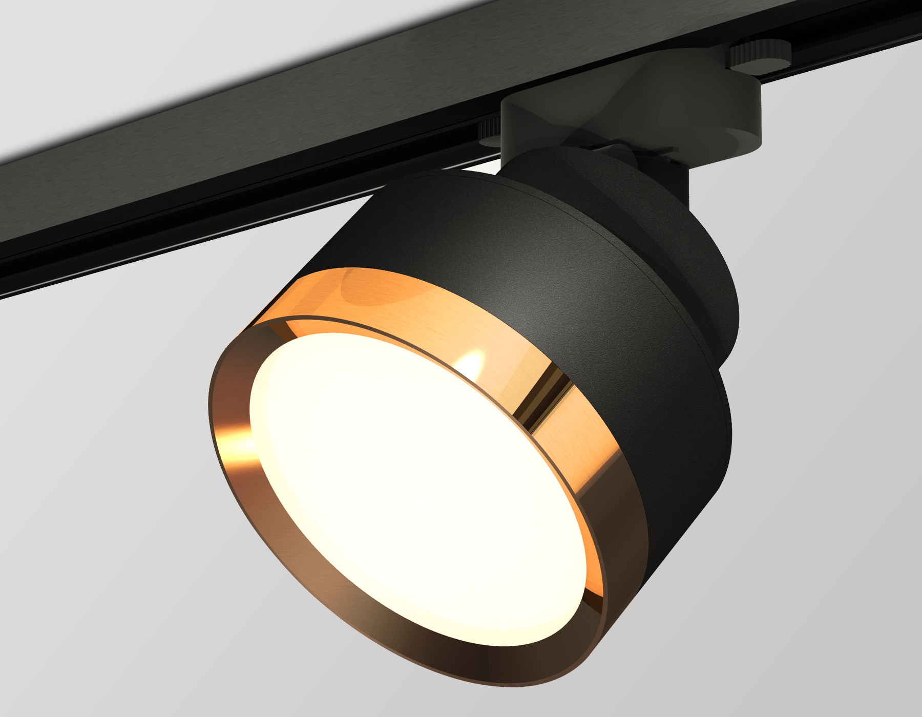 Трековый светильник XT8102004 SBK/PYG черный песок/золото желтое полированное GX53 (A2526, A2106, C8102, N8124)