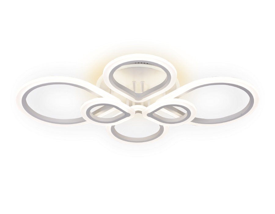 Потолочный светодиодный светильник  Ambrella  FA522/6 WH белый 160W+28W 820*650*120 (ПДУ РАДИО 2.4)