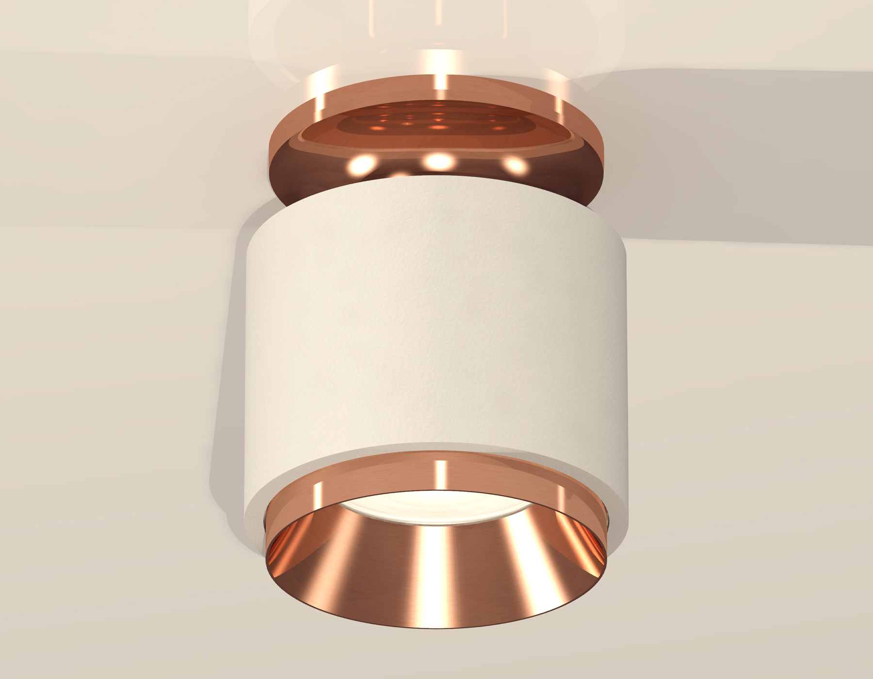 Накладной светильник XS7510140 SWH/PPG белый песок/золото розовое полированное MR16 GU5.3 (N7930, C7510, N7035)