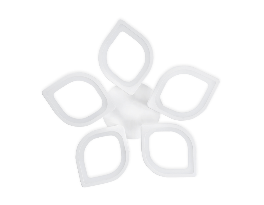 Потолочный светодиодный светильник Ambrella FA444/5 WH белый 60W 4200K 580*580*80 (Без ПДУ)