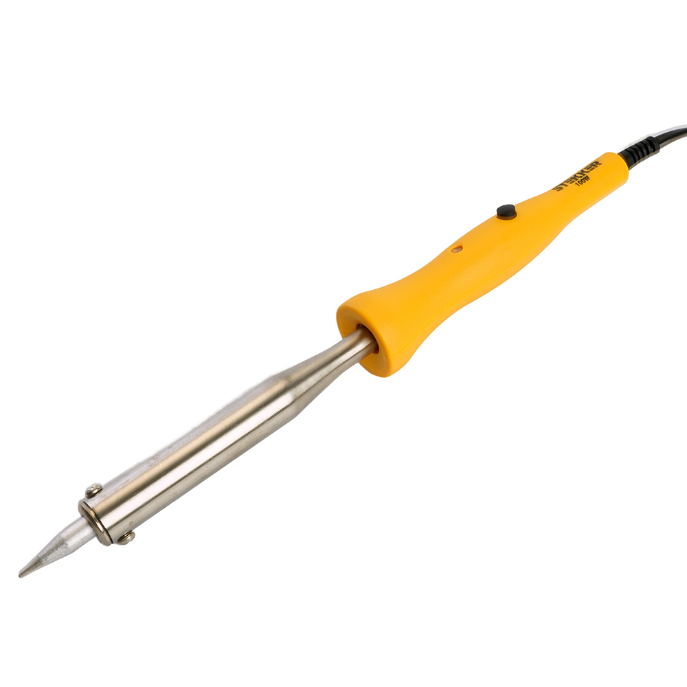 PLE201- 100 Паяльник 100W с кнопкой вкл., нихромовый нагреватель, долговечное жало, 230В