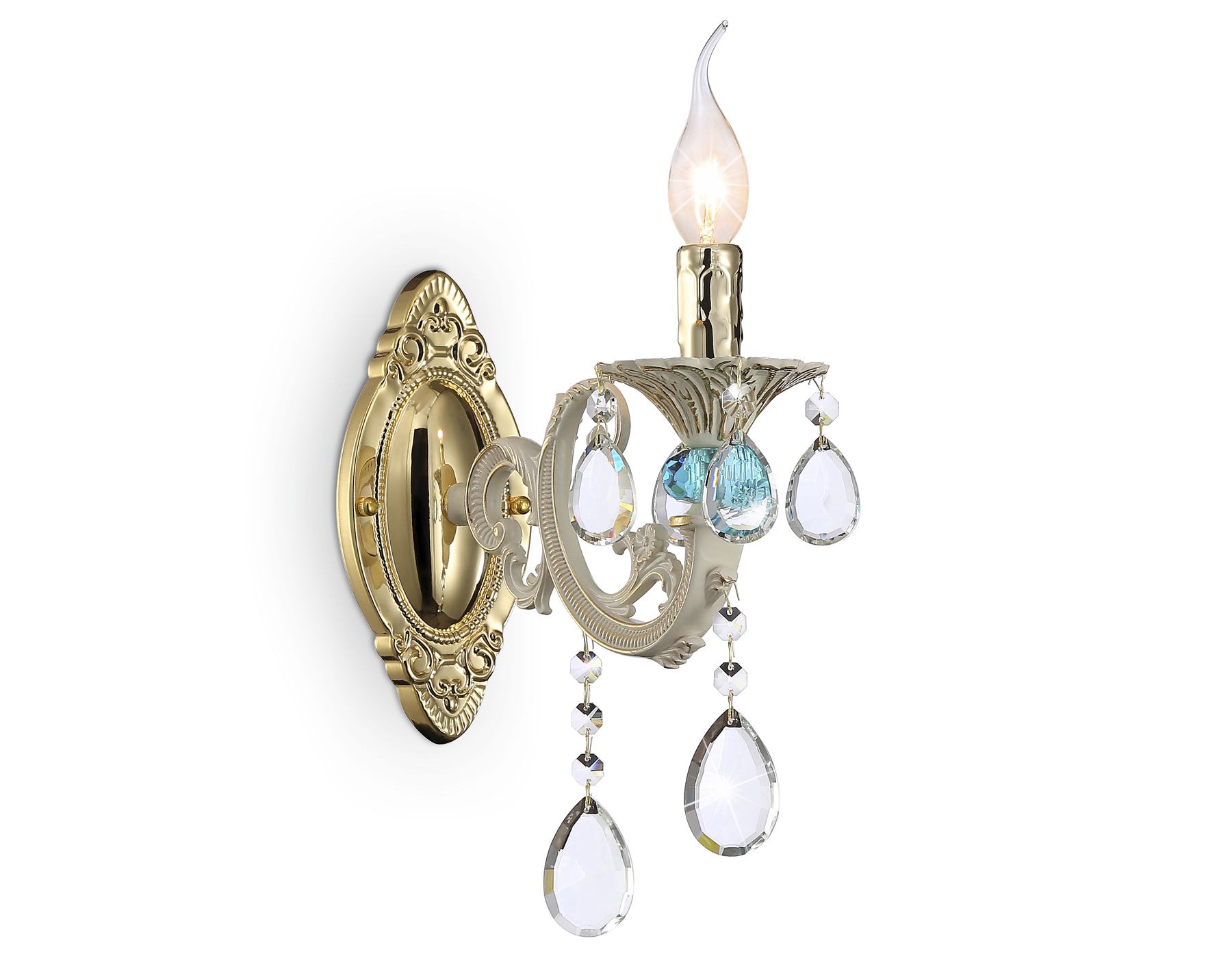 Настенный светильник TR4932 GD/WH/CL золото/белый/прозрачный E14 max 40W 400*120*270